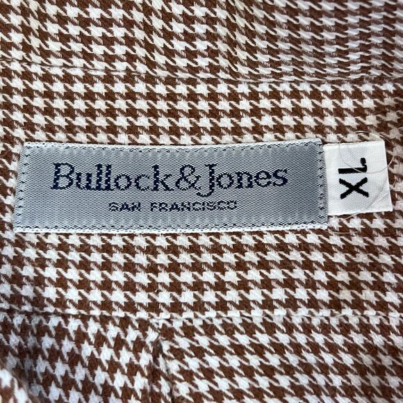 Bullock & Jones XL Houndstooth Flannel Shirt - Picture 4 of 6